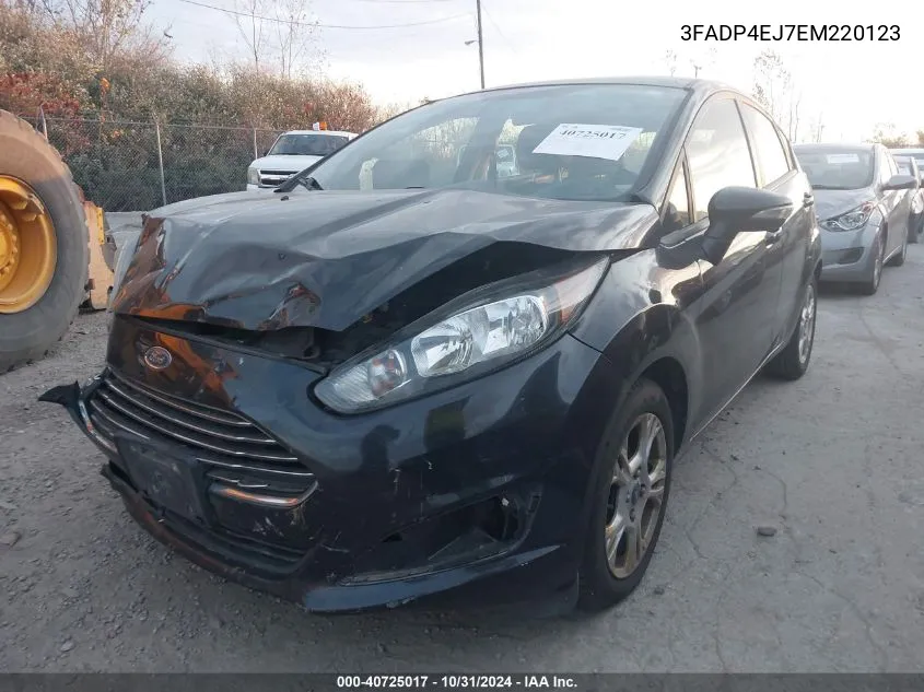 2014 Ford Fiesta Se VIN: 3FADP4EJ7EM220123 Lot: 40725017