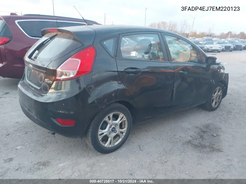 2014 Ford Fiesta Se VIN: 3FADP4EJ7EM220123 Lot: 40725017