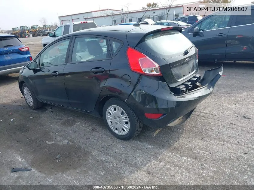 3FADP4TJ7EM206807 2014 Ford Fiesta S