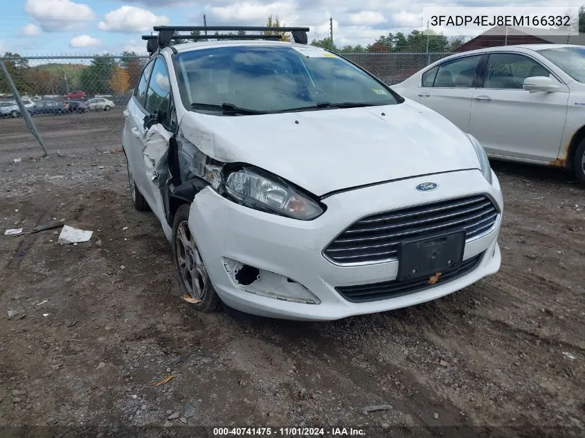 2014 Ford Fiesta Se VIN: 3FADP4EJ8EM166332 Lot: 40741475