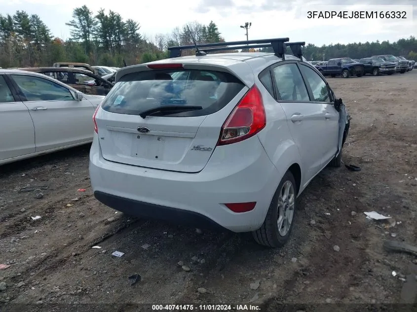 2014 Ford Fiesta Se VIN: 3FADP4EJ8EM166332 Lot: 40741475