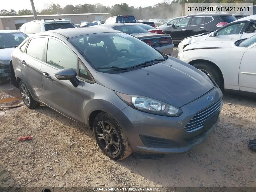 2014 Ford Fiesta Se VIN: 3FADP4BJXEM217611 Lot: 40754004