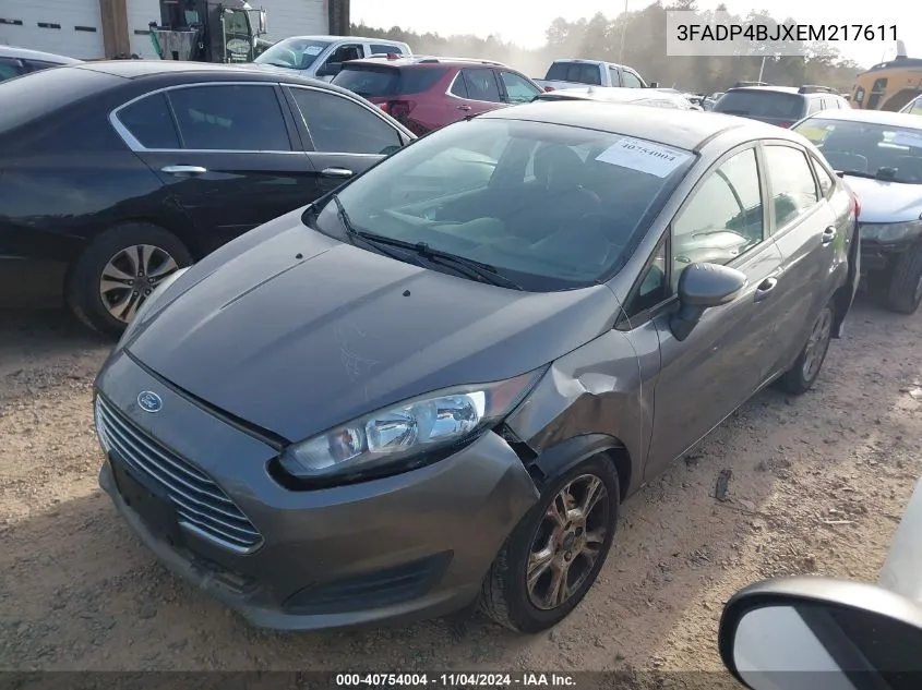 2014 Ford Fiesta Se VIN: 3FADP4BJXEM217611 Lot: 40754004