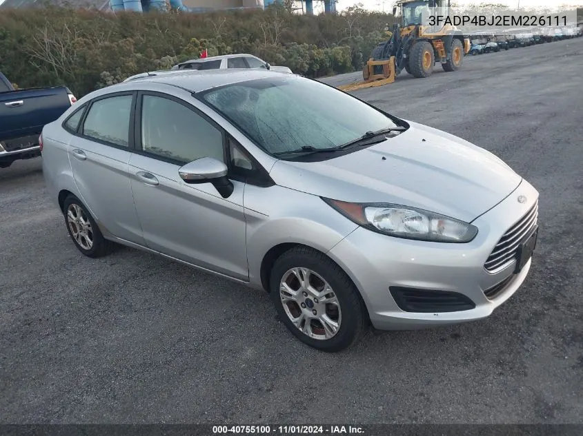 2014 Ford Fiesta Se VIN: 3FADP4BJ2EM226111 Lot: 40755100