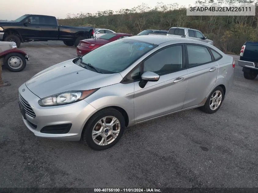 2014 Ford Fiesta Se VIN: 3FADP4BJ2EM226111 Lot: 40755100