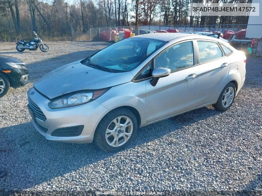 2014 Ford Fiesta Se VIN: 3FADP4BJ4EM147572 Lot: 40759130