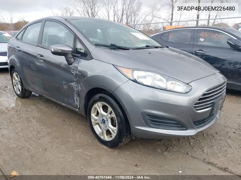 2014 Ford Fiesta Se VIN: 3FADP4BJ0EM226480 Lot: 40761646