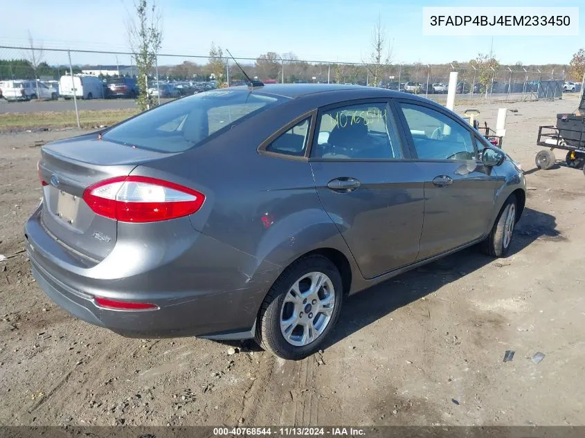 3FADP4BJ4EM233450 2014 Ford Fiesta Se