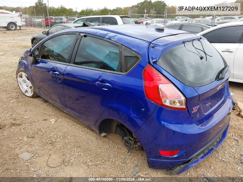 2014 Ford Fiesta St VIN: 3FADP4GXXEM127209 Lot: 40780080