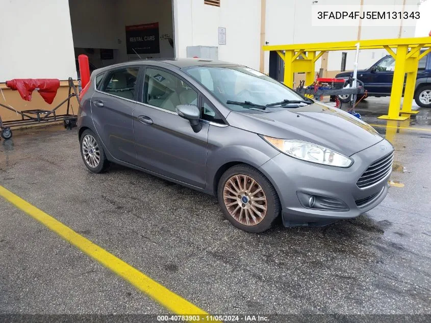 2014 Ford Fiesta Titanium VIN: 3FADP4FJ5EM131343 Lot: 40783903