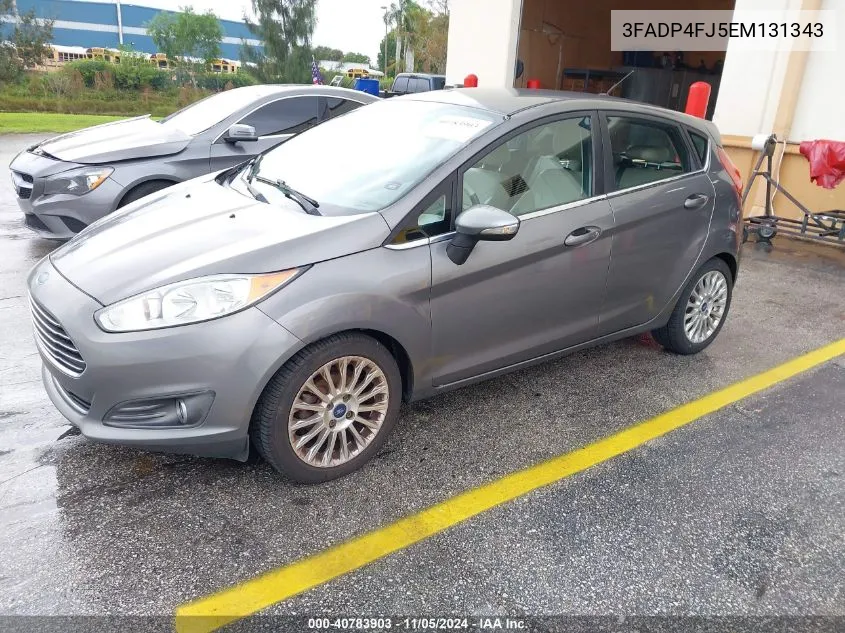 2014 Ford Fiesta Titanium VIN: 3FADP4FJ5EM131343 Lot: 40783903