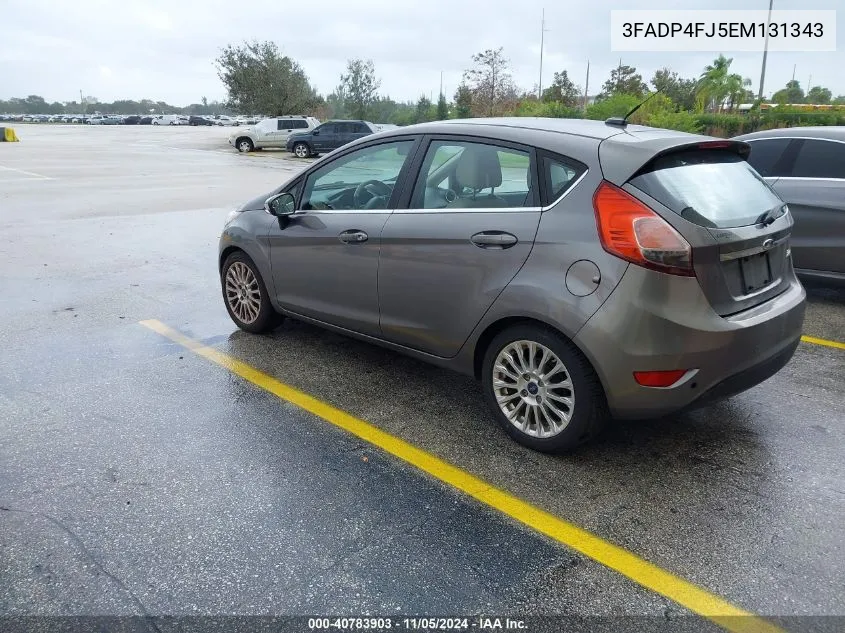 2014 Ford Fiesta Titanium VIN: 3FADP4FJ5EM131343 Lot: 40783903