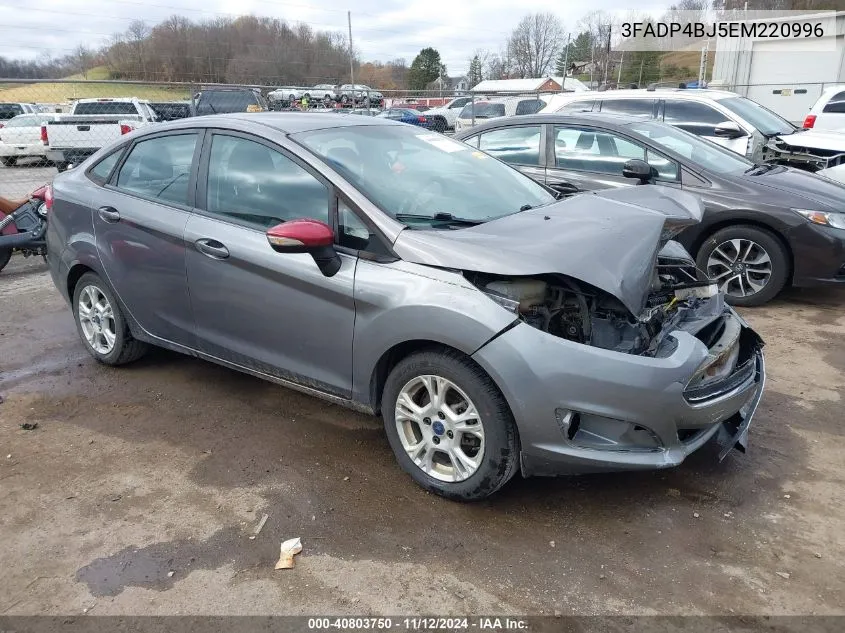 2014 Ford Fiesta Se VIN: 3FADP4BJ5EM220996 Lot: 40803750