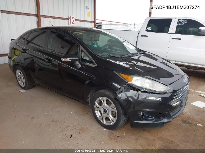 2014 Ford Fiesta Se VIN: 3FADP4BJ1EM207274 Lot: 40804728