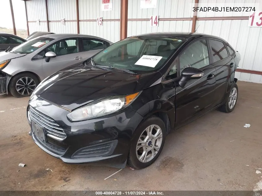 2014 Ford Fiesta Se VIN: 3FADP4BJ1EM207274 Lot: 40804728