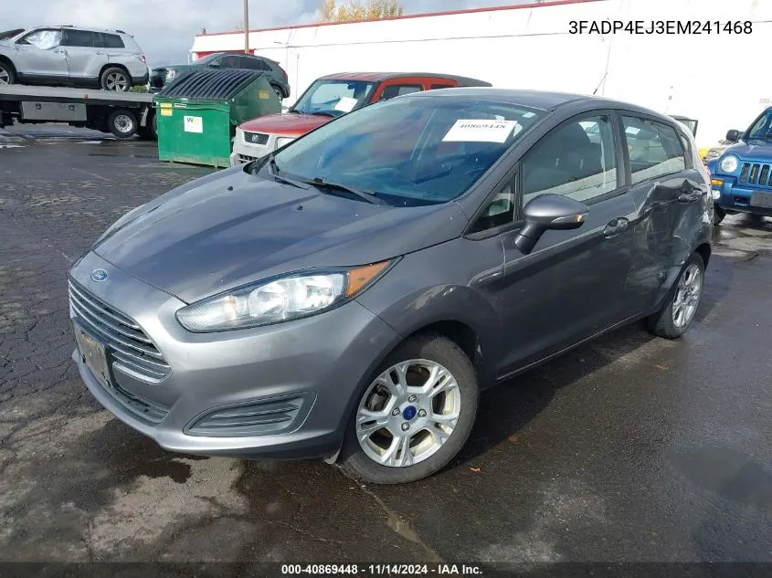 2014 Ford Fiesta Se VIN: 3FADP4EJ3EM241468 Lot: 40869448