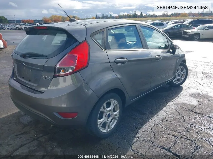 2014 Ford Fiesta Se VIN: 3FADP4EJ3EM241468 Lot: 40869448