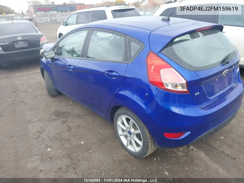 2015 Ford Fiesta Se VIN: 3FADP4EJ2FM159619 Lot: 12143592