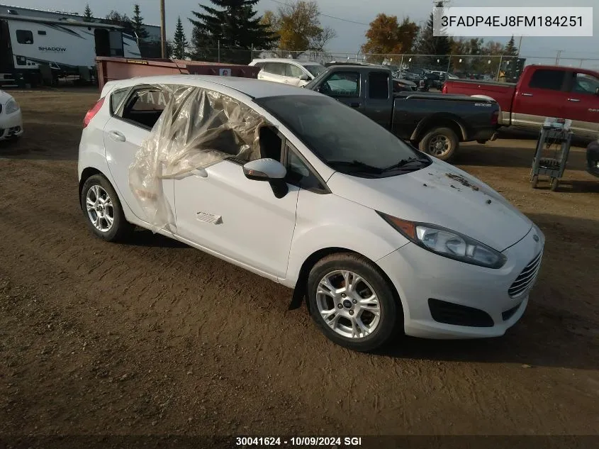 2015 Ford Fiesta Se VIN: 3FADP4EJ8FM184251 Lot: 30041624