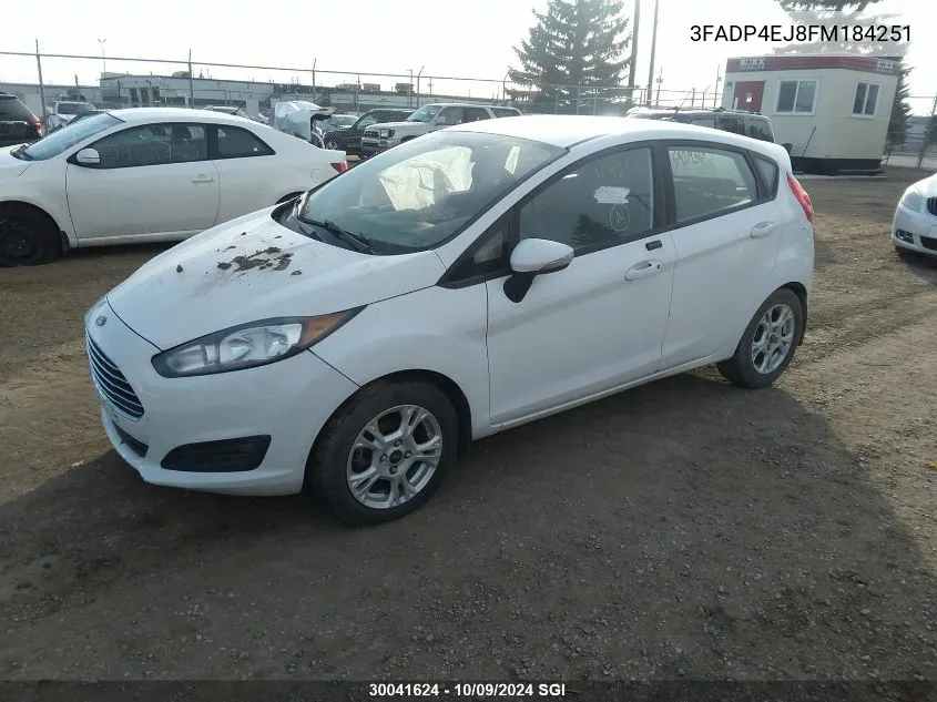 2015 Ford Fiesta Se VIN: 3FADP4EJ8FM184251 Lot: 30041624