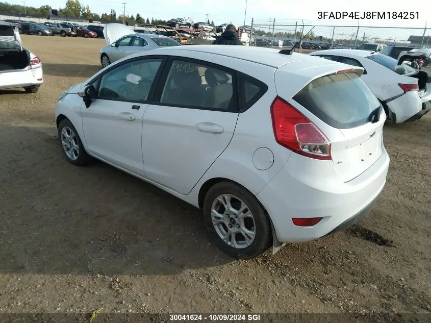 2015 Ford Fiesta Se VIN: 3FADP4EJ8FM184251 Lot: 30041624