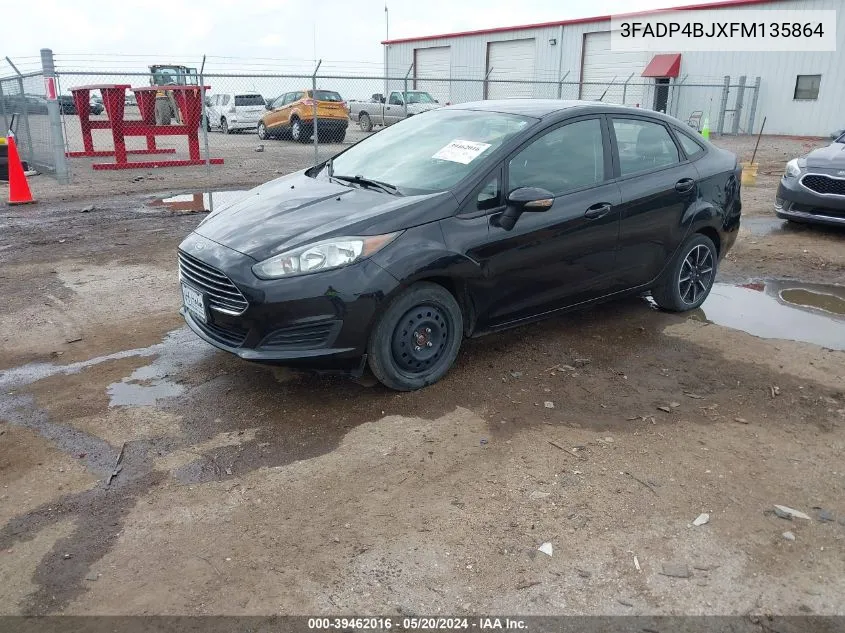 2015 Ford Fiesta Se VIN: 3FADP4BJXFM135864 Lot: 39462016