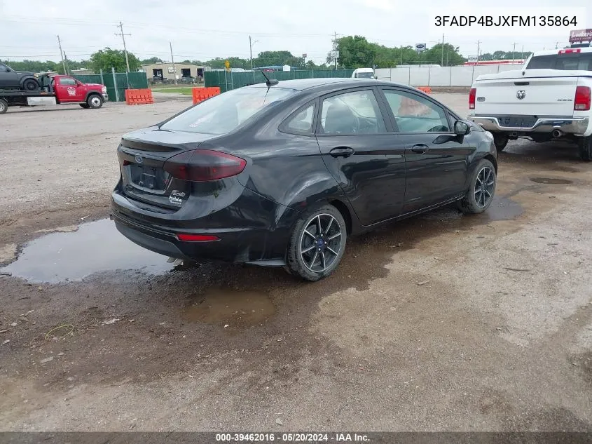 2015 Ford Fiesta Se VIN: 3FADP4BJXFM135864 Lot: 39462016