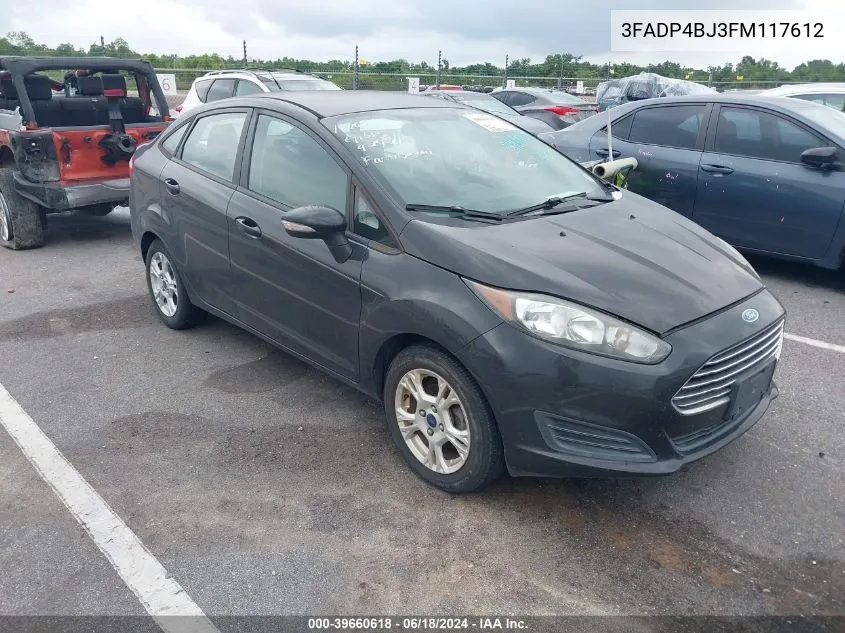 2015 Ford Fiesta Se VIN: 3FADP4BJ3FM117612 Lot: 39660618