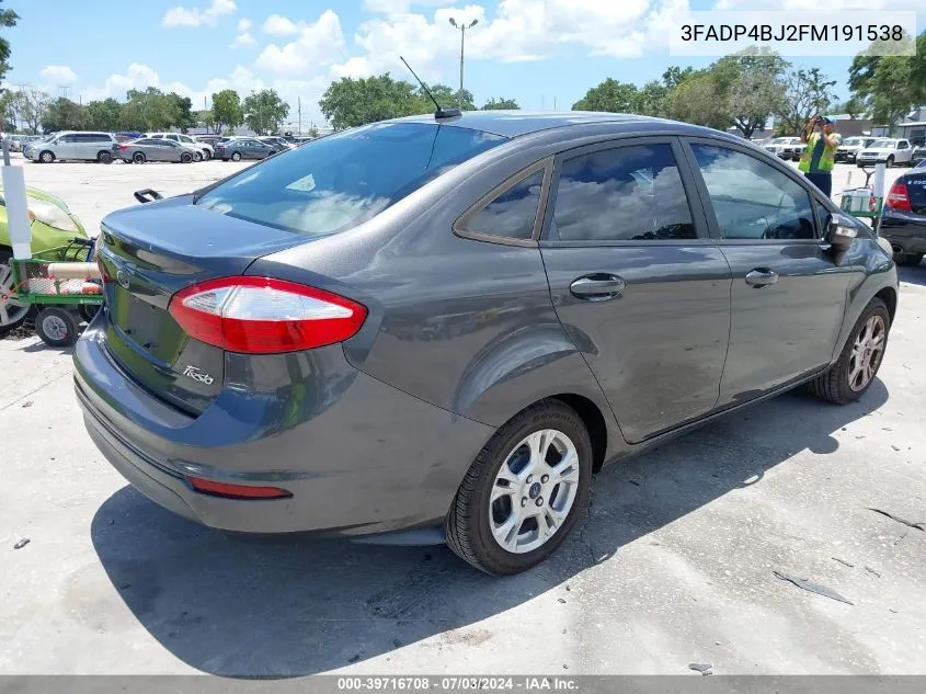 2015 Ford Fiesta Se VIN: 3FADP4BJ2FM191538 Lot: 39716708