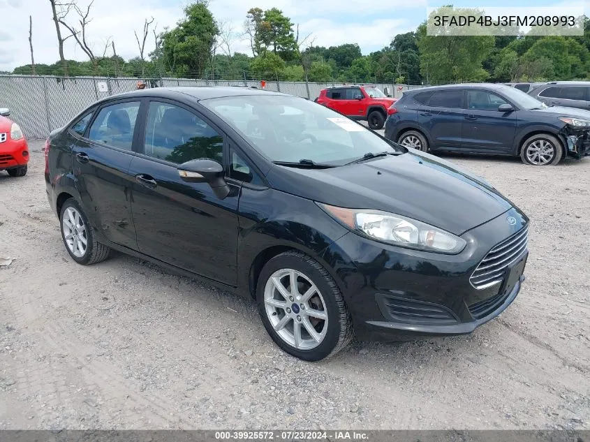 2015 Ford Fiesta Se VIN: 3FADP4BJ3FM208993 Lot: 39925572