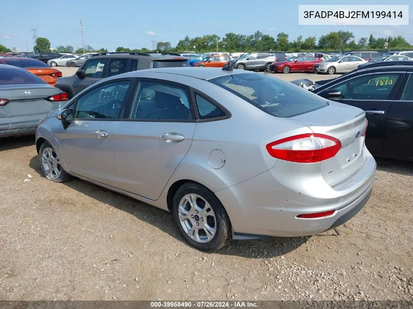 2015 Ford Fiesta Se VIN: 3FADP4BJ2FM199414 Lot: 39958490