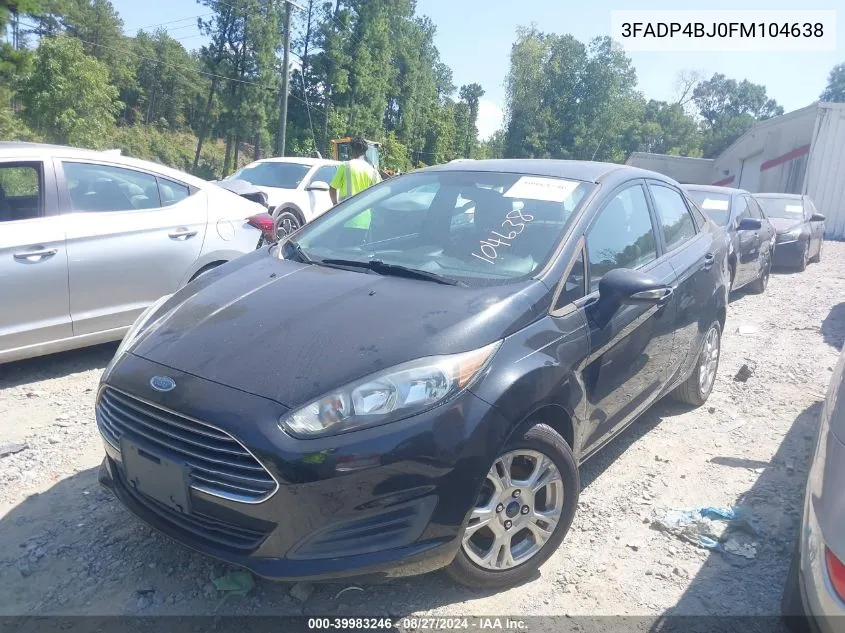 3FADP4BJ0FM104638 2015 Ford Fiesta Se