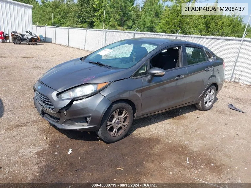 2015 Ford Fiesta Se VIN: 3FADP4BJ6FM208437 Lot: 40089719