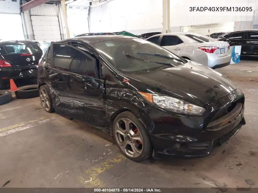 2015 Ford Fiesta St VIN: 3FADP4GX9FM136095 Lot: 40104875