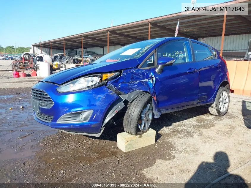 2015 Ford Fiesta Se VIN: 3FADP4EJ6FM117843 Lot: 40161393