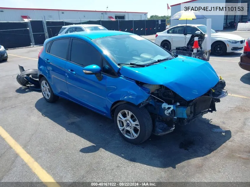 2015 Ford Fiesta Se VIN: 3FADP4EJ1FM110153 Lot: 40167822