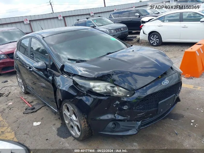 2015 Ford Fiesta St VIN: 3FADP4GX2FM150369 Lot: 40177905