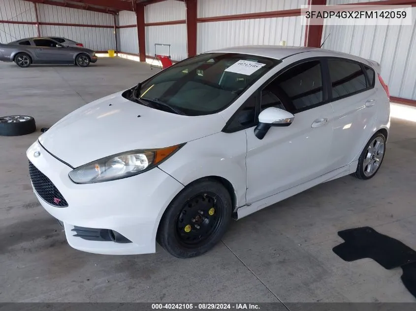 2015 Ford Fiesta St VIN: 3FADP4GX2FM142059 Lot: 40242105