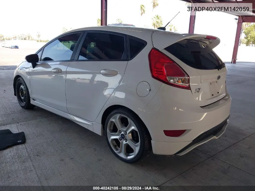 2015 Ford Fiesta St VIN: 3FADP4GX2FM142059 Lot: 40242105