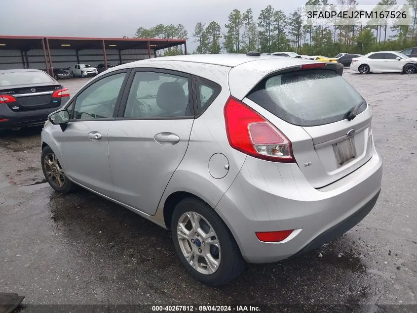 2015 Ford Fiesta Se VIN: 3FADP4EJ2FM167526 Lot: 40267812