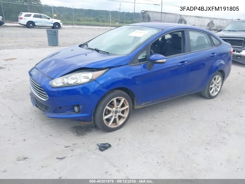 2015 Ford Fiesta Se VIN: 3FADP4BJXFM191805 Lot: 40301979