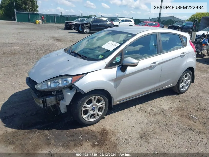 2015 Ford Fiesta Se VIN: 3FADP4EJ8FM222934 Lot: 40314739