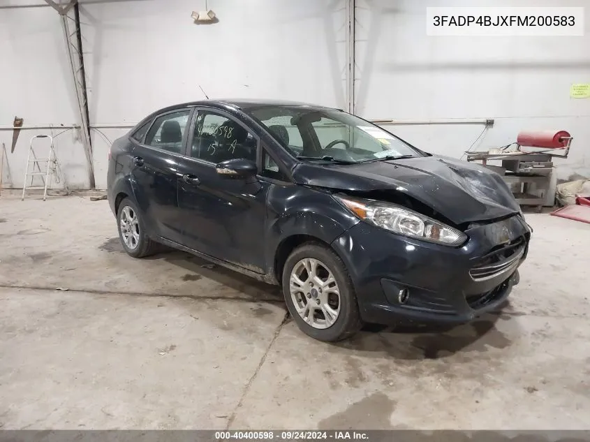 2015 Ford Fiesta Se VIN: 3FADP4BJXFM200583 Lot: 40400598