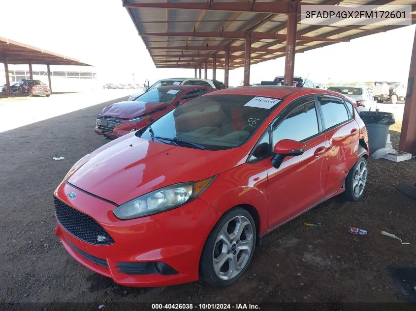 2015 Ford Fiesta St VIN: 3FADP4GX2FM172601 Lot: 40426038