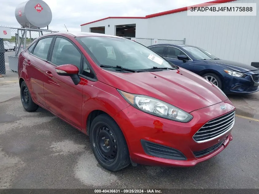 2015 Ford Fiesta Se VIN: 3FADP4BJ4FM175888 Lot: 40436631