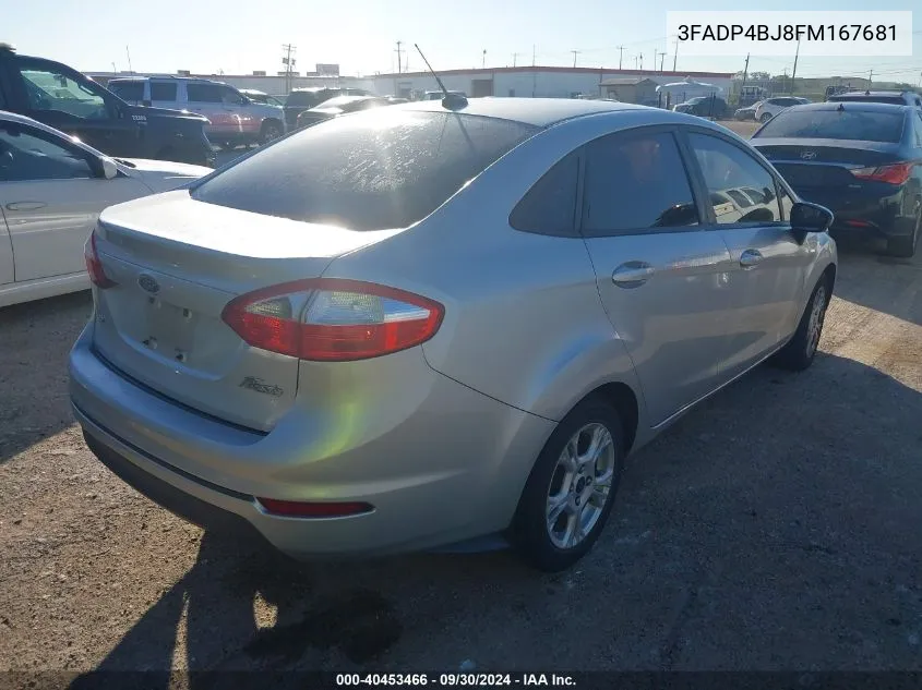 2015 Ford Fiesta Se VIN: 3FADP4BJ8FM167681 Lot: 40453466