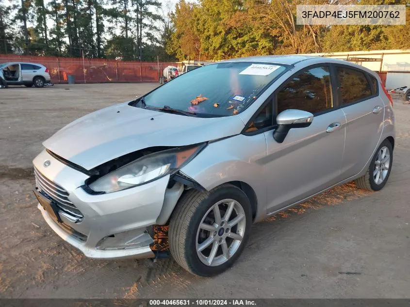 2015 Ford Fiesta Se VIN: 3FADP4EJ5FM200762 Lot: 40465631