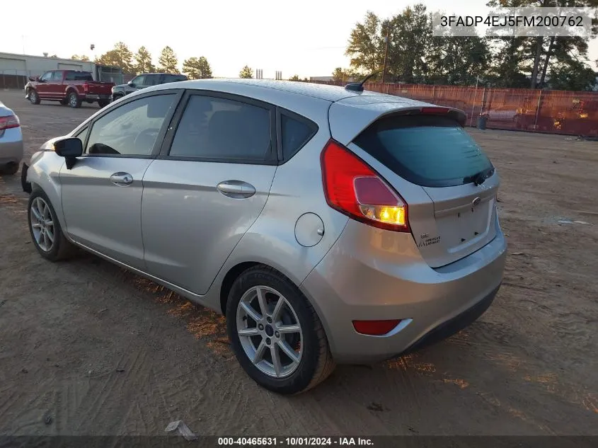 2015 Ford Fiesta Se VIN: 3FADP4EJ5FM200762 Lot: 40465631