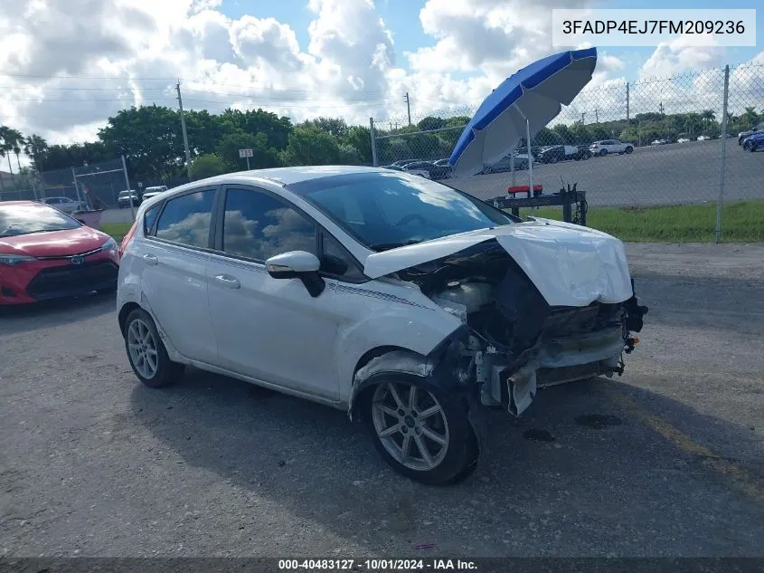 2015 Ford Fiesta Se VIN: 3FADP4EJ7FM209236 Lot: 40483127