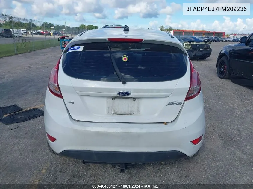 2015 Ford Fiesta Se VIN: 3FADP4EJ7FM209236 Lot: 40483127